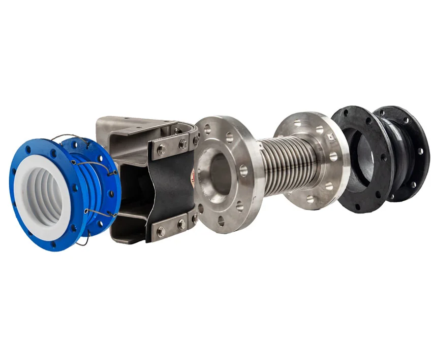 Kadant Unaflex PTFE-lined, metal bellows, and rubber expansion joints