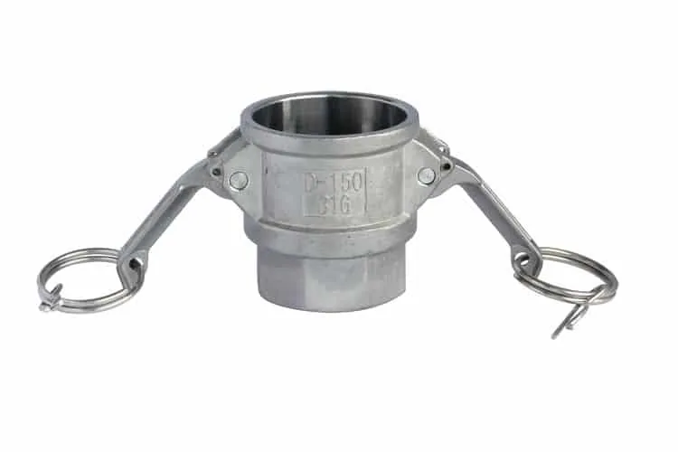 UIP International stainless steel cam and groove coupling